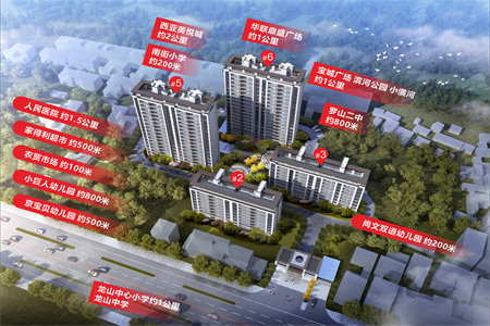 城北三盛星尚城5室2厅4卫224万244m2出售